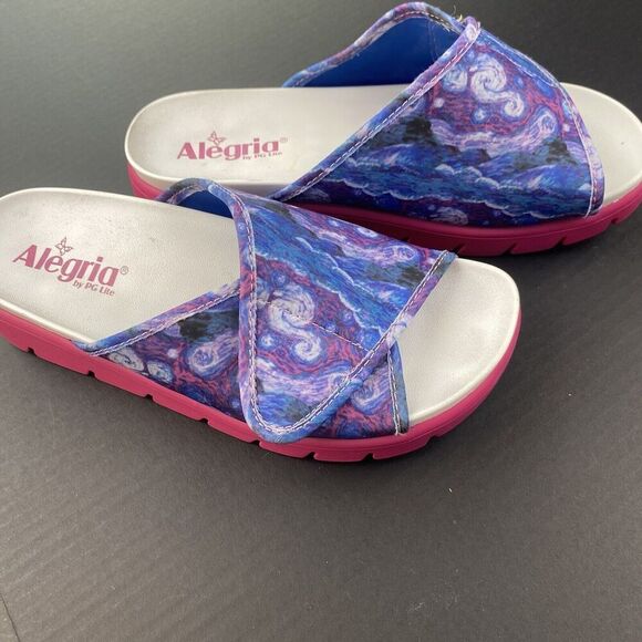 Alegria AIR-267 AIRIE Such A Monet Womens 38 US 8 Comfort Platform Slide Sandals - Picture 1 of 16